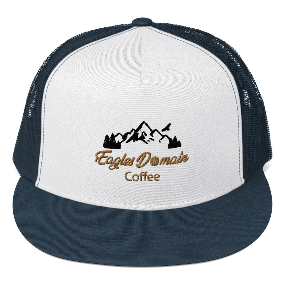 Eagles Domain Coffee 5 Panel Trucker Cap - Eagles Domain Coffee