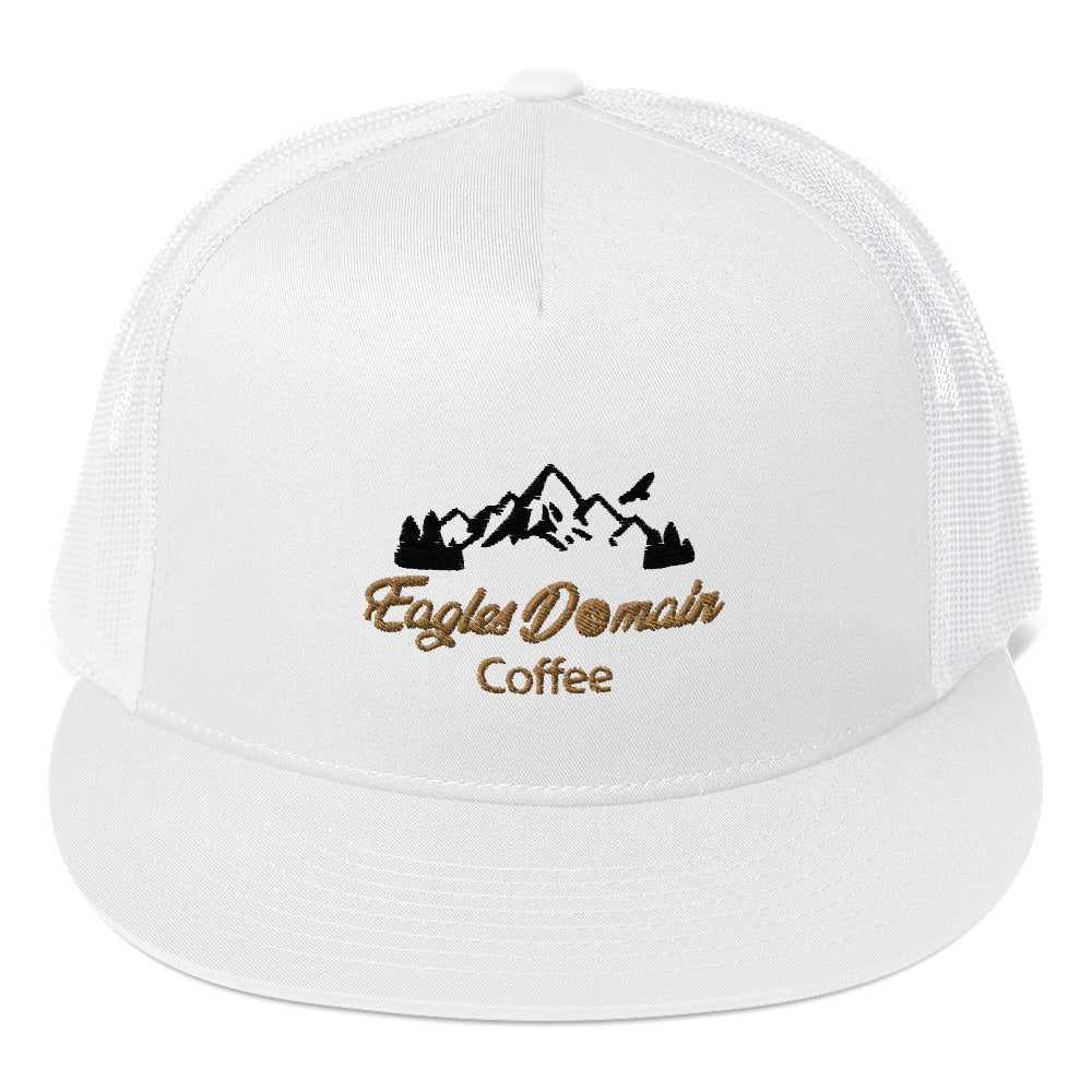 Eagles Domain Coffee 5 Panel Trucker Cap - Eagles Domain Coffee