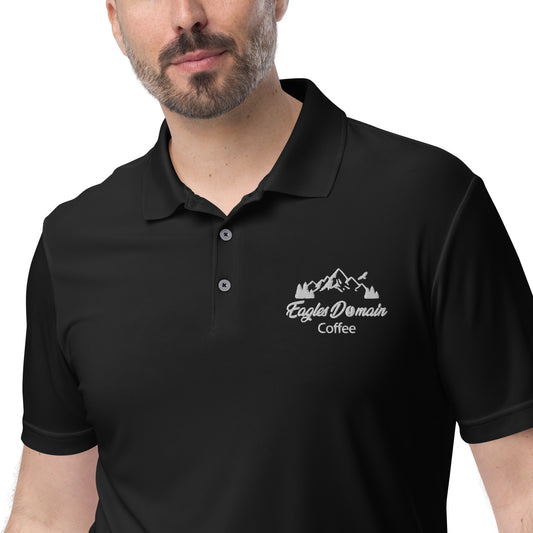 Eagles Domain Coffee Adidas Performance Polo Shirt - Eagles Domain Coffee