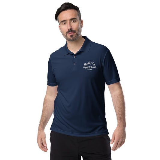 Eagles Domain Coffee Adidas Performance Polo Shirt - Eagles Domain Coffee