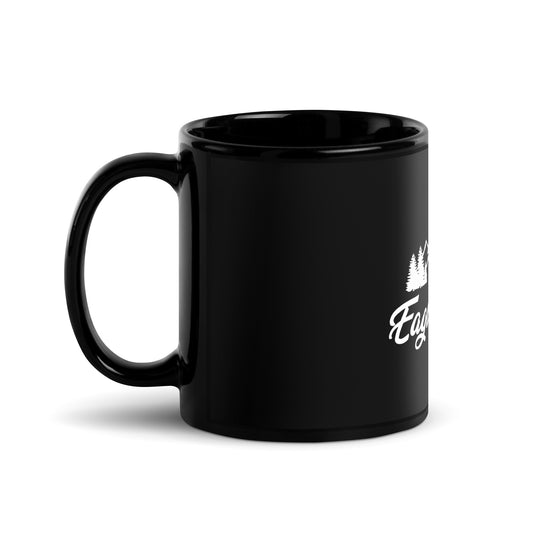 Eagles Domain Coffee Black Glossy Mug - Eagles Domain Coffee