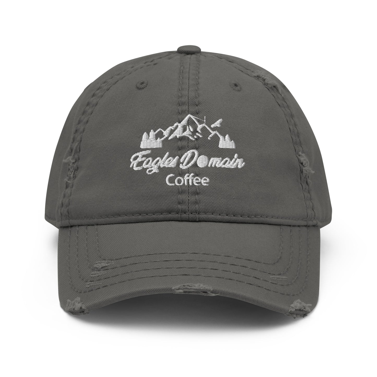 Eagles Domain Coffee Distressed Dad Hat - Eagles Domain Coffee
