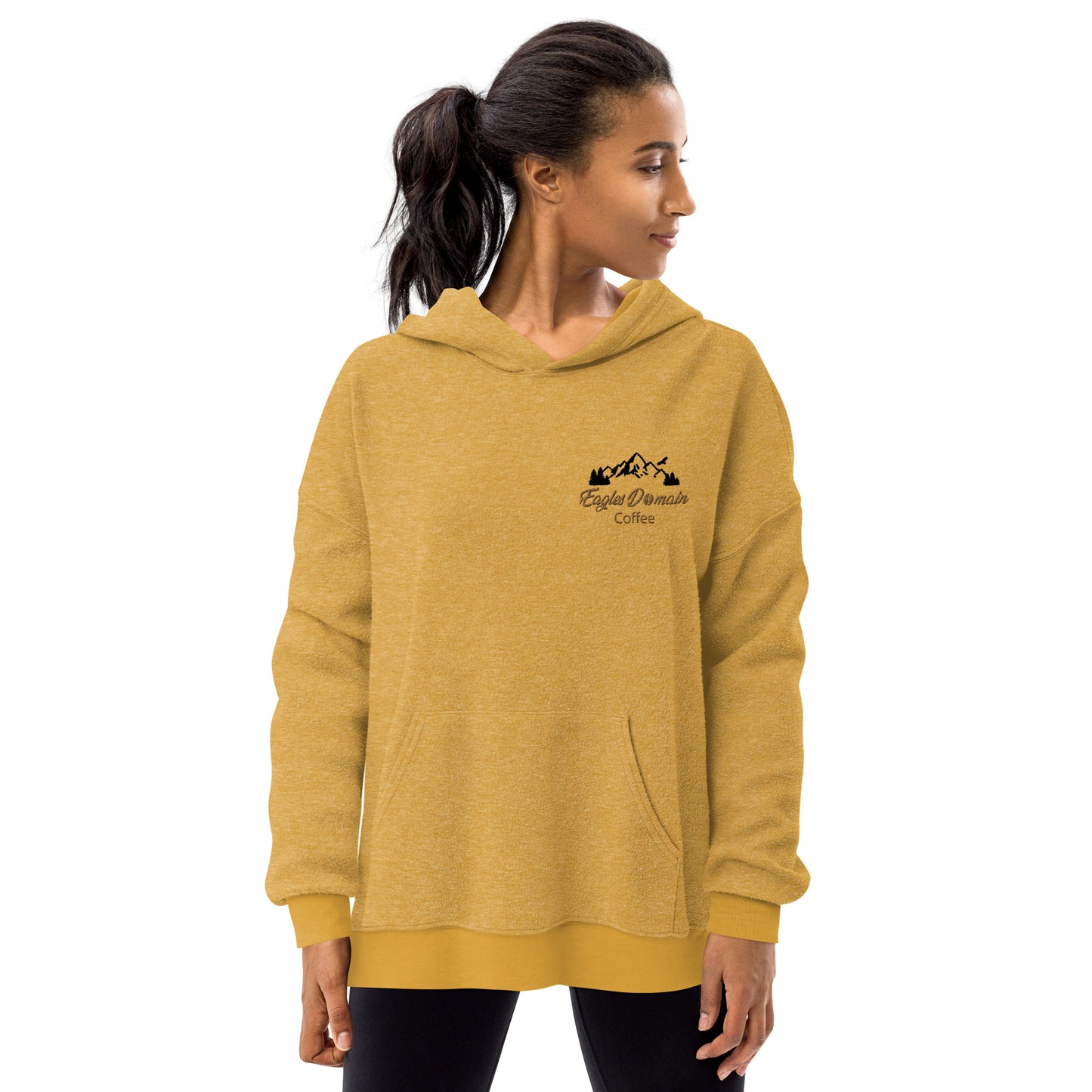 Eagles Domain Coffee Unisex Sueded Fleece Hoodie - Eagles Domain Coffee