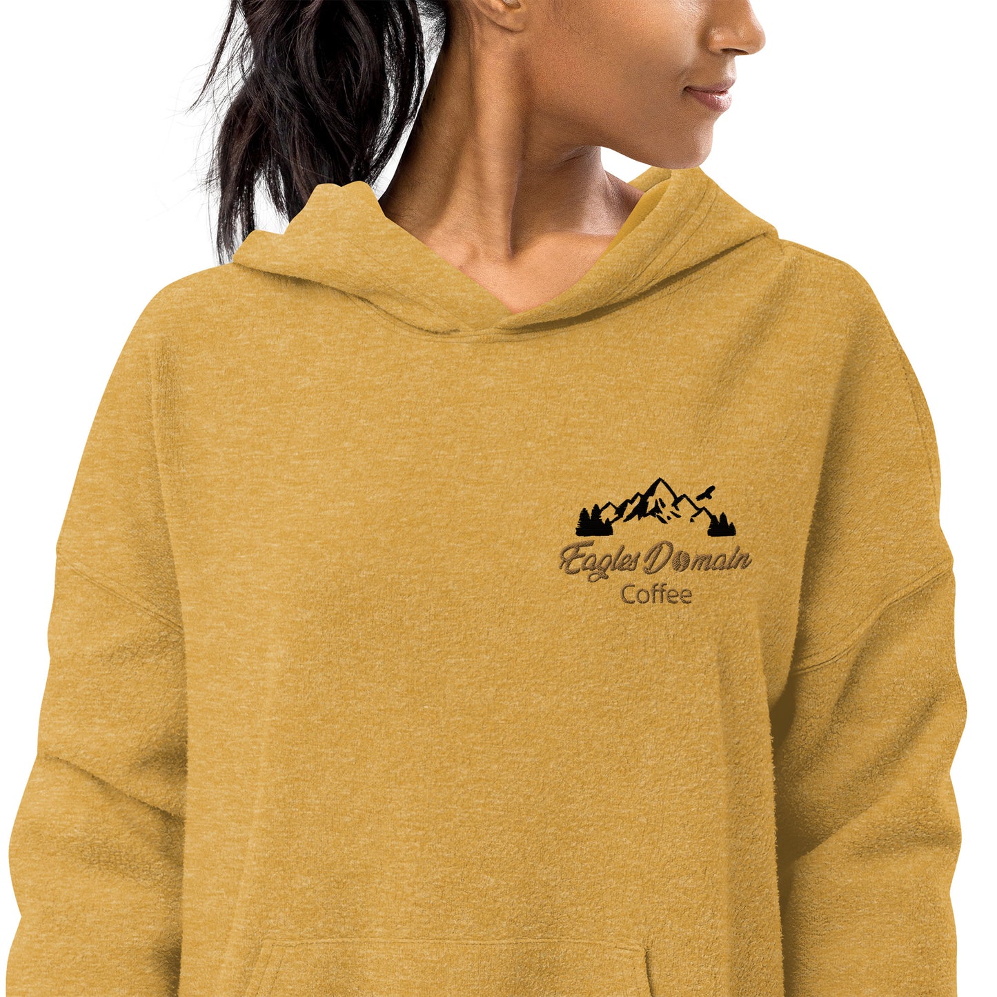Eagles Domain Coffee Unisex Sueded Fleece Hoodie - Eagles Domain Coffee