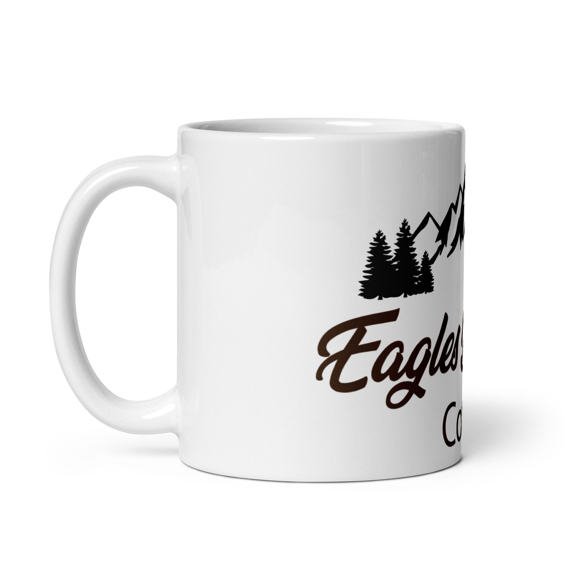 Eagles Domain Coffee White Glossy Mug - Eagles Domain Coffee