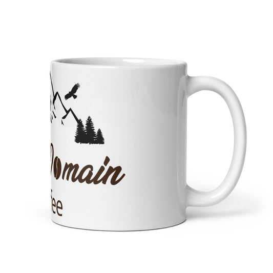 Eagles Domain Coffee White Glossy Mug - Eagles Domain Coffee