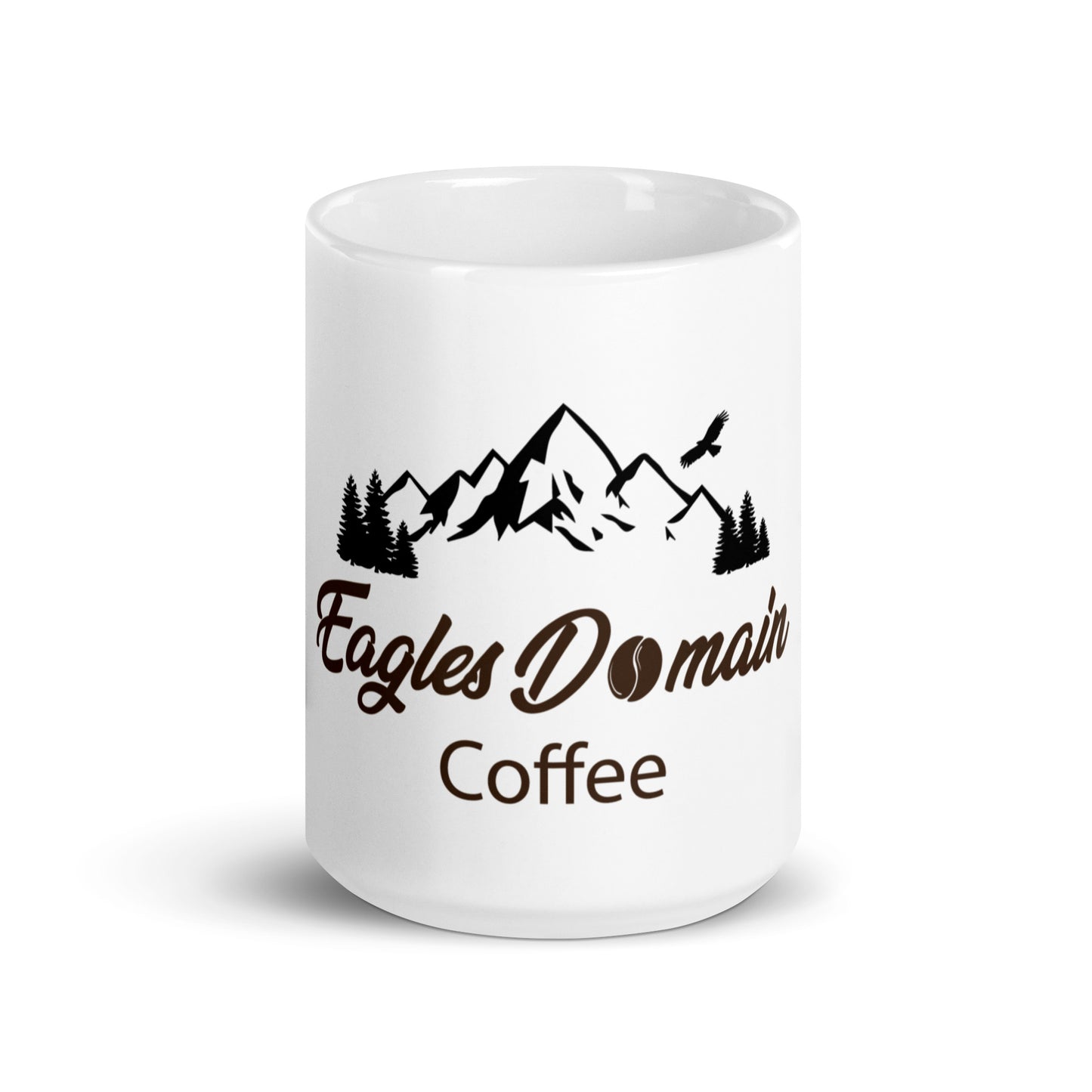 Eagles Domain Coffee White Glossy Mug - Eagles Domain Coffee