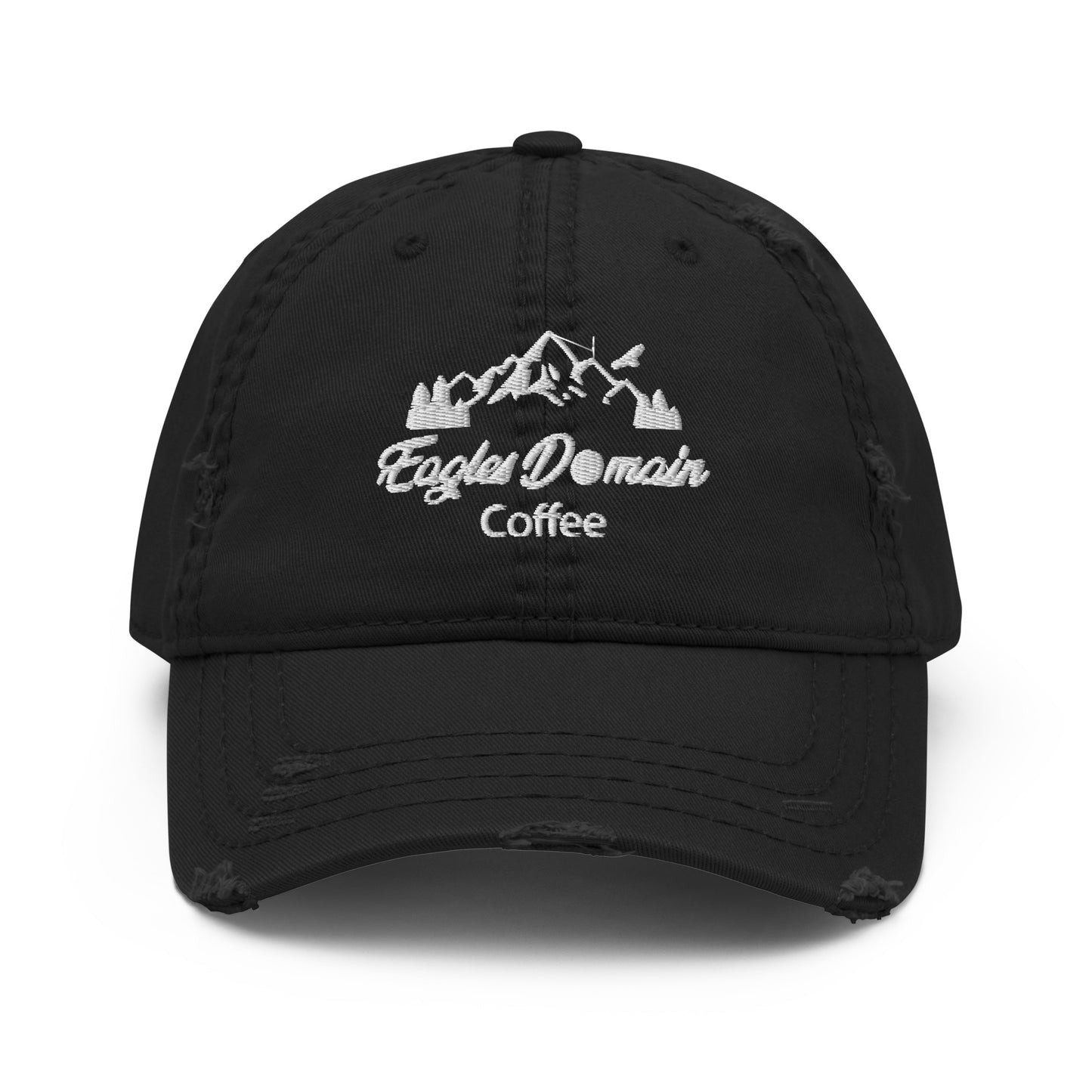 Eagles Domain Coffee Distressed Dad Hat - Eagles Domain Coffee