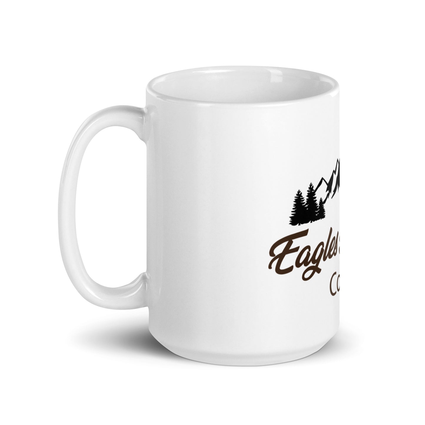 Eagles Domain Coffee White Glossy Mug - Eagles Domain Coffee